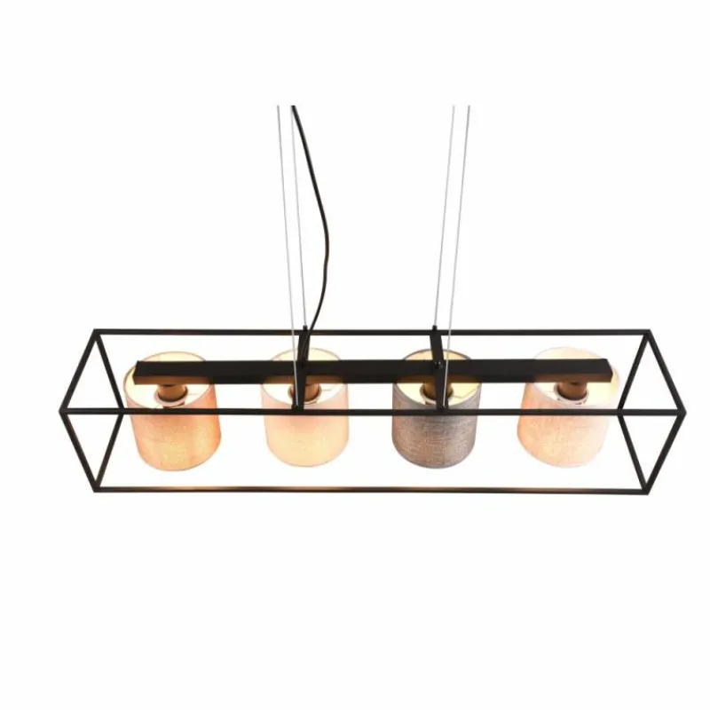 Luminaires Trio Suspension Trio Ross Noir, 4 lumières* Suspensions