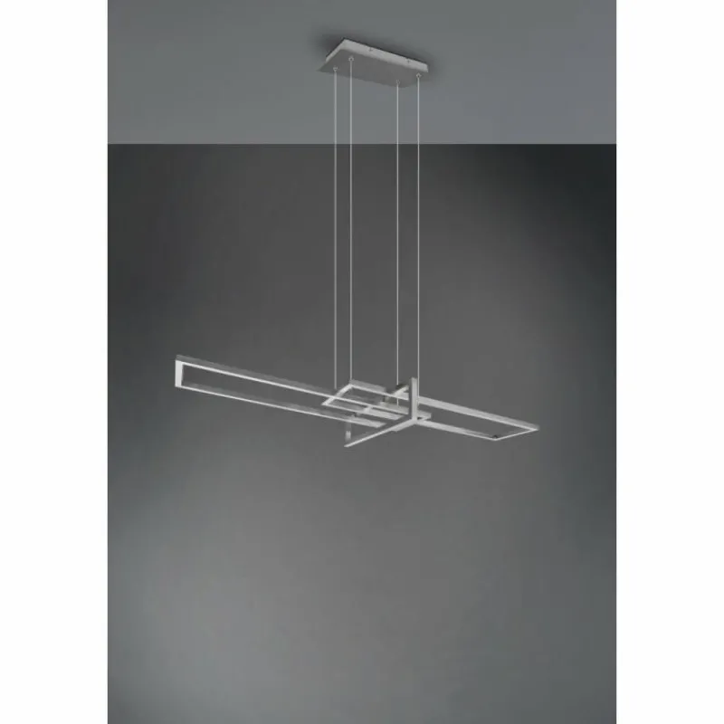 Luminaires Trio Suspension Trio Salinas LED Nickel mat, 1 lumière* Éclairage Led