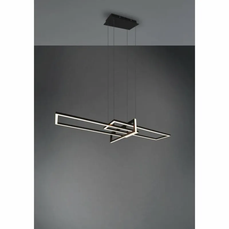 Luminaires Trio Suspension Trio Salinas LED Noir, 1 lumière* Éclairage Led
