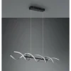 Luminaires Trio Suspension Trio Sequence LED Aluminium, Noir, 1 lumière* Éclairage Led