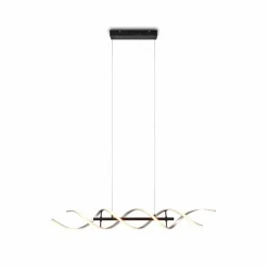 Luminaires Trio Suspension Trio Sequence LED Aluminium, Noir, 1 lumière* Éclairage Led