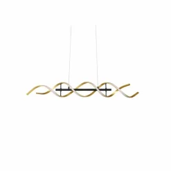 Luminaires Trio Suspension Trio Sequence LED Laiton, Noir, 1 lumière* Éclairage Led