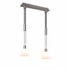 Luminaires Trio Suspension Trio STANLEY Nickel mat, 2 lumières