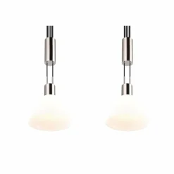 Luminaires Trio Suspension Trio STANLEY Nickel mat, 2 lumières