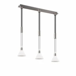 Luminaires Trio Suspension Trio STANLEY Nickel mat, 3 lumières