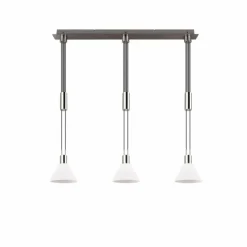 Luminaires Trio Suspension Trio STANLEY Nickel mat, 3 lumières