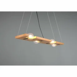 Lampes Vintages & Rétros-Luminaires Trio Suspension Trio Tailor Brun foncé, Écru, Nickel mat, 4 lumières