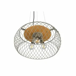 Luminaires Trio Suspension Trio Tamil Brun foncé, Nickel mat, 3 lumières* Suspensions