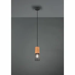 Lampes Vintages & Rétros-Luminaires Trio Suspension Trio Tosh LED Noir, 1 lumière