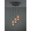 Lampes Vintages & Rétros-Luminaires Trio Suspension Trio Tosh Noir, 3 lumières