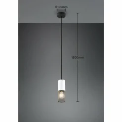Luminaires Trio Suspension Trio TOSH Noir, 1 lumière* Suspensions
