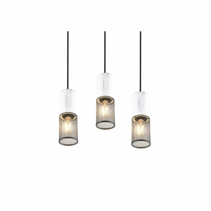 Luminaires Trio Suspension Trio TOSH Noir, 3 lumières* Suspensions