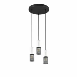 Luminaires Trio Suspension Trio TOSH Noir, 3 lumières* Suspensions