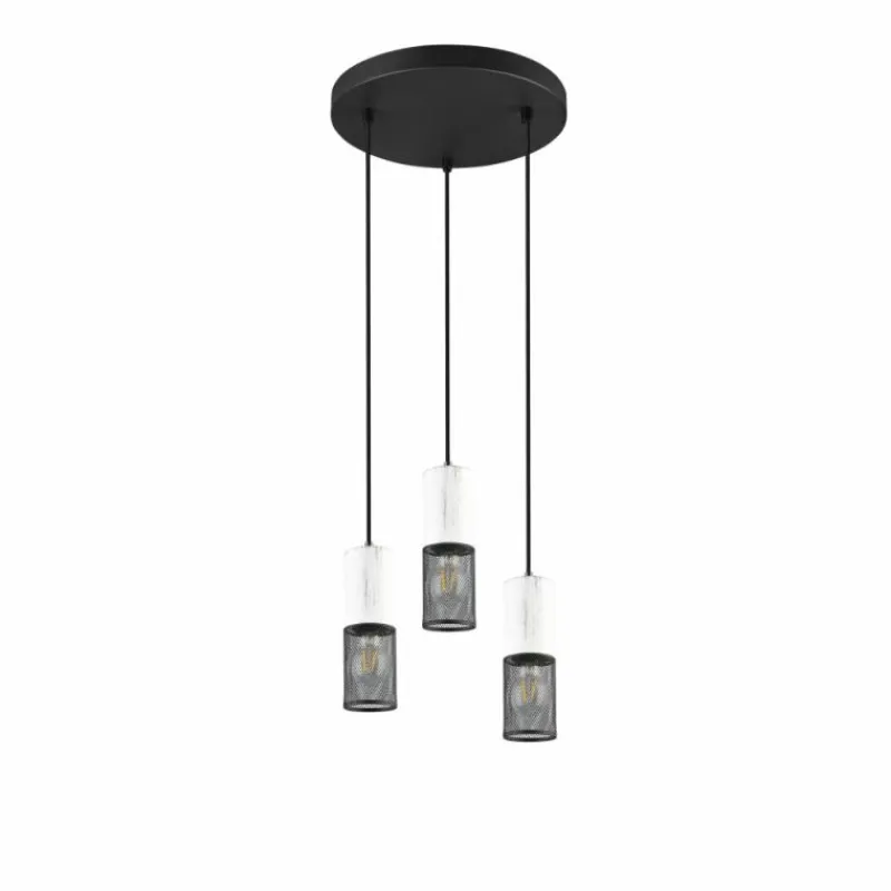 Luminaires Trio Suspension Trio TOSH Noir, 3 lumières* Suspensions