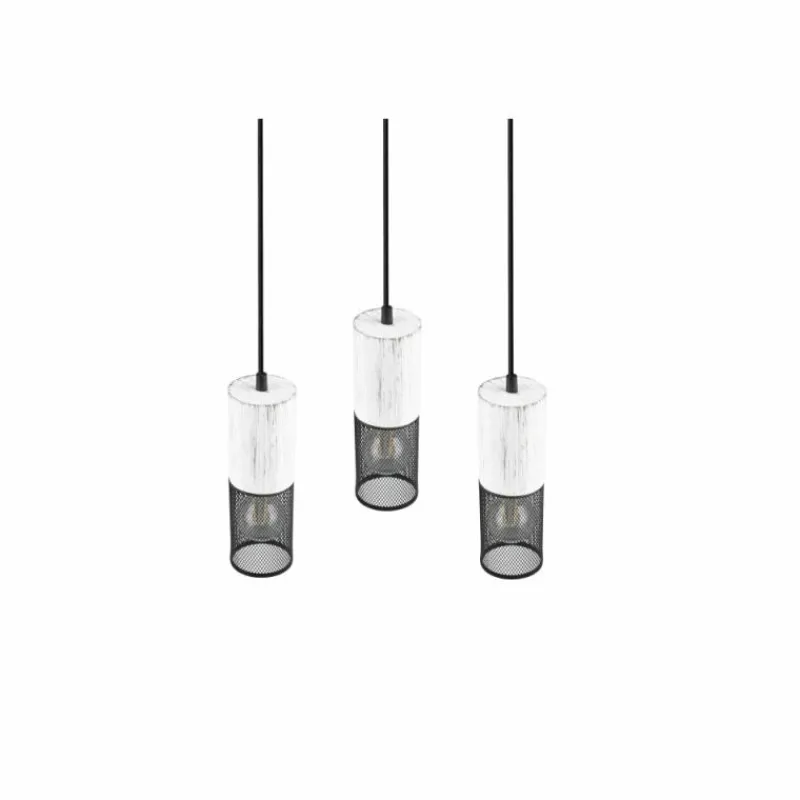 Luminaires Trio Suspension Trio TOSH Noir, 3 lumières* Suspensions