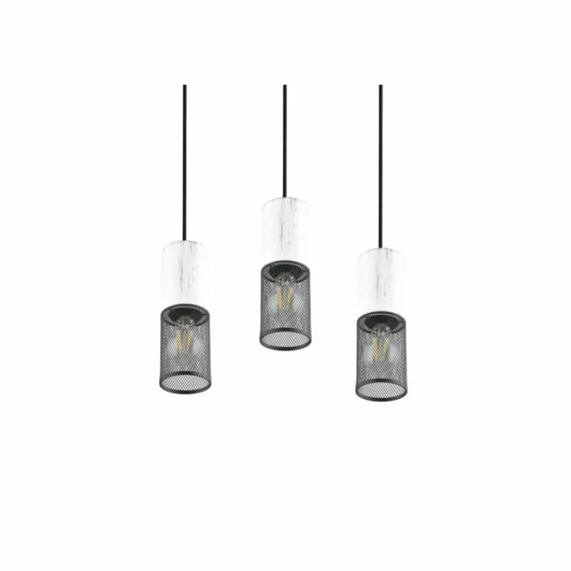 Luminaires Trio Suspension Trio TOSH Noir, 3 lumières* Suspensions
