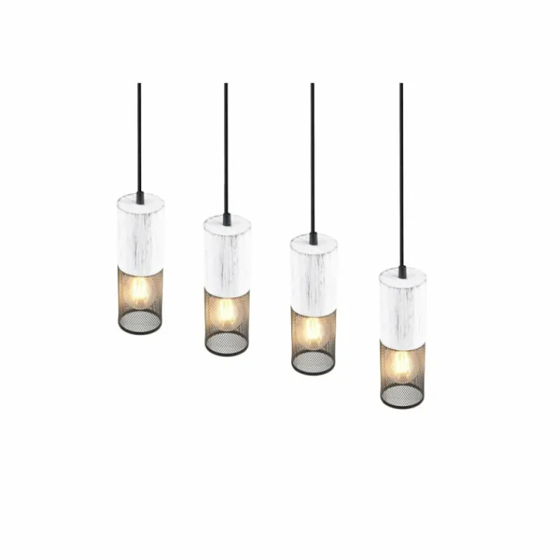 Luminaires Trio Suspension Trio TOSH Noir, 4 lumières* Suspensions