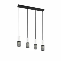 Luminaires Trio Suspension Trio TOSH Noir, 4 lumières* Suspensions