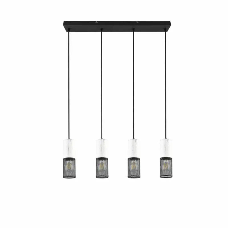 Luminaires Trio Suspension Trio TOSH Noir, 4 lumières* Suspensions