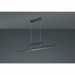 Luminaires Trio Suspension Trio Trajan LED Noir, 3 lumières* Éclairage Led