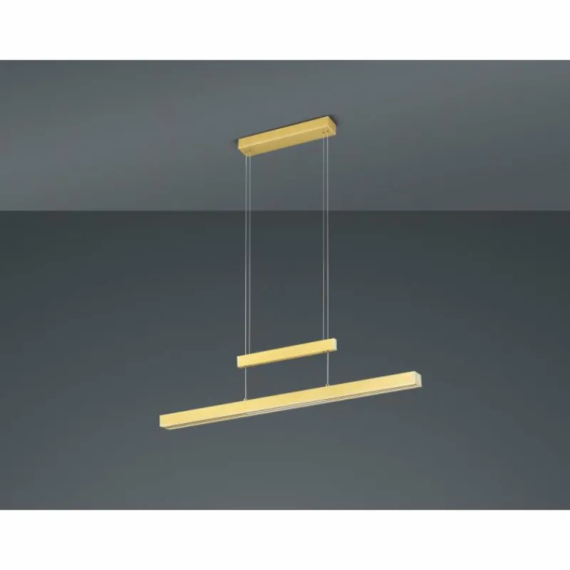 Luminaires Trio Suspension Trio Trajan LED Laiton, 3 lumières* Éclairage Led