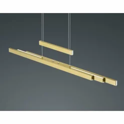 Luminaires Trio Suspension Trio Trajan LED Laiton, 3 lumières* Éclairage Led