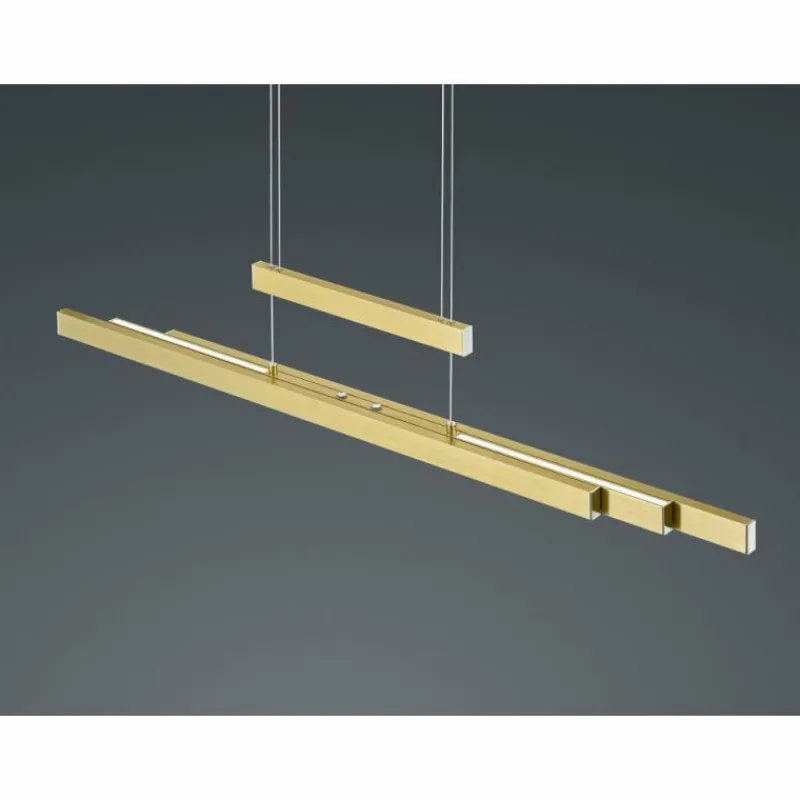 Luminaires Trio Suspension Trio Trajan LED Laiton, 3 lumières* Éclairage Led