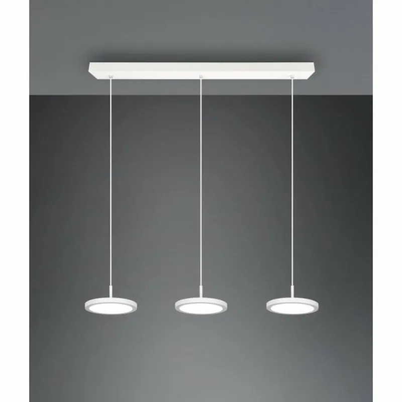 Luminaires Trio Suspension Trio Tray LED Blanc, 3 lumières* Suspensions