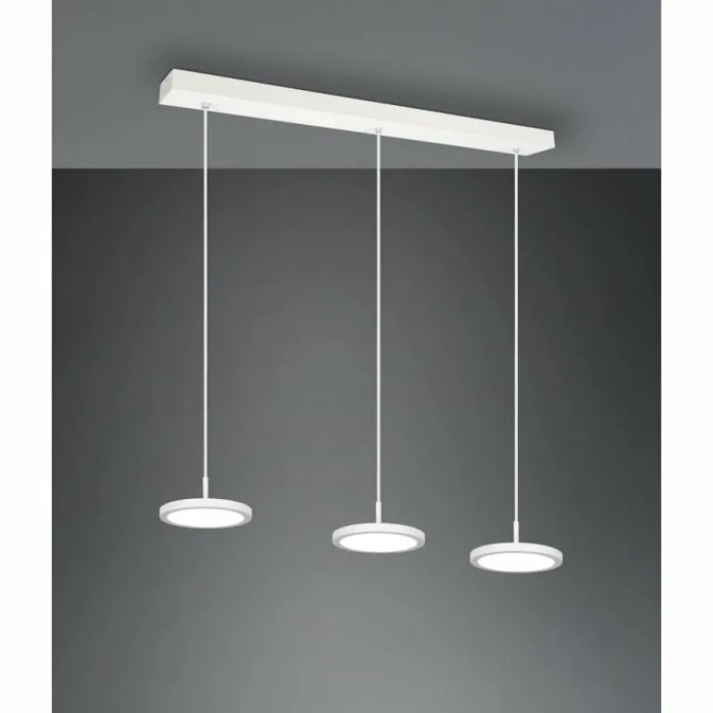 Luminaires Trio Suspension Trio Tray LED Blanc, 3 lumières* Suspensions