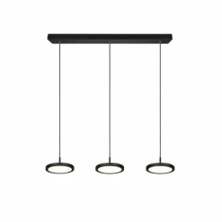 Luminaires Trio Suspension Trio Tray LED Noir, 3 lumières* Éclairage Led