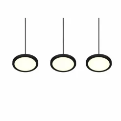 Luminaires Trio Suspension Trio Tray LED Noir, 3 lumières* Éclairage Led