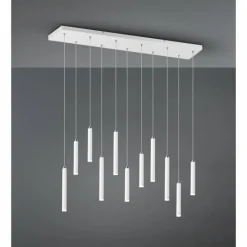 Luminaires Trio Suspension Trio Tubular LED Blanc, 11 lumières* Suspensions