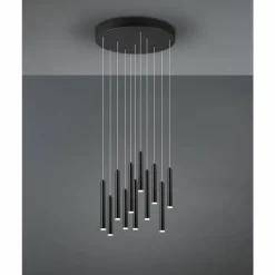 Luminaires Trio Suspension Trio Tubular LED Noir, 11 lumières* Éclairage Led