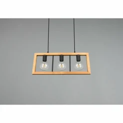 Lampes Vintages & Rétros-Luminaires Trio Suspension Trio-Leuchten Agra Noir, 3 lumières