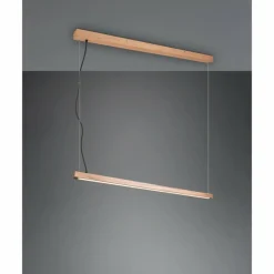 Lampes En Bois-Luminaires Trio Suspension Trio-Leuchten Bellari LED Brun, 1 lumière