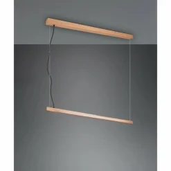 Lampes En Bois-Luminaires Trio Suspension Trio-Leuchten Bellari LED Brun, 1 lumière