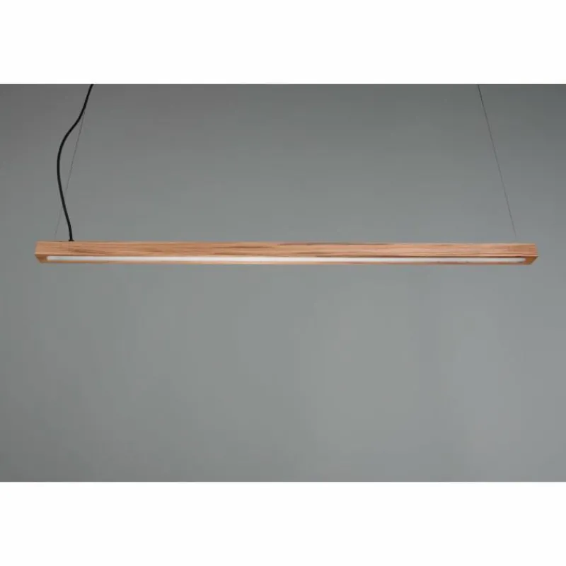 Lampes En Bois-Luminaires Trio Suspension Trio-Leuchten Bellari LED Brun, 1 lumière