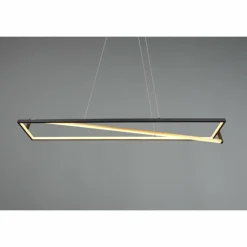 Luminaires Trio Suspension Trio-Leuchten Edge LED Noir, 1 lumière* Éclairage Led