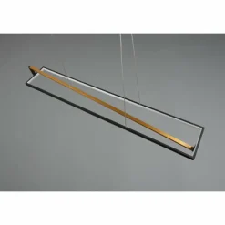 Luminaires Trio Suspension Trio-Leuchten Edge LED Noir, 1 lumière* Éclairage Led