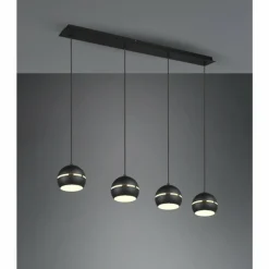 Luminaires Trio Suspension Trio-Leuchten Fletcher Noir, 4 lumières* Suspensions