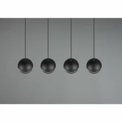 Luminaires Trio Suspension Trio-Leuchten Fletcher Noir, 4 lumières* Suspensions