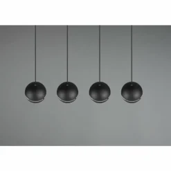 Luminaires Trio Suspension Trio-Leuchten Fletcher Noir, 4 lumières* Suspensions