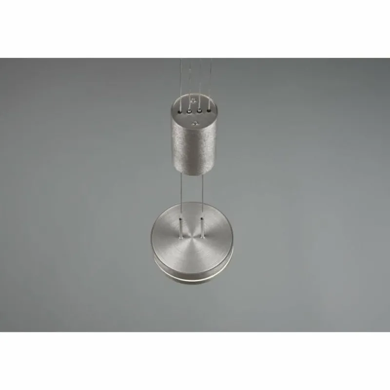 Luminaires Trio Suspension Trio-Leuchten Franklin LED Nickel mat, 1 lumière* Éclairage Led