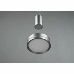 Luminaires Trio Suspension Trio-Leuchten Franklin LED Nickel mat, 1 lumière* Éclairage Led