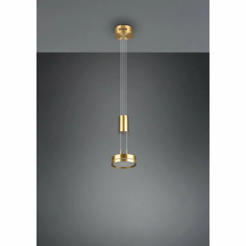 Luminaires Trio Suspension Trio-Leuchten Franklin LED Laiton, 1 lumière* Éclairage Led