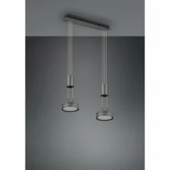 Luminaires Trio Suspension Trio-Leuchten Franklin LED Anthracite, 2 lumières* Éclairage Led