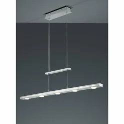Luminaires Trio Suspension Trio-Leuchten Lacal LED Nickel mat, 7 lumières* Suspensions