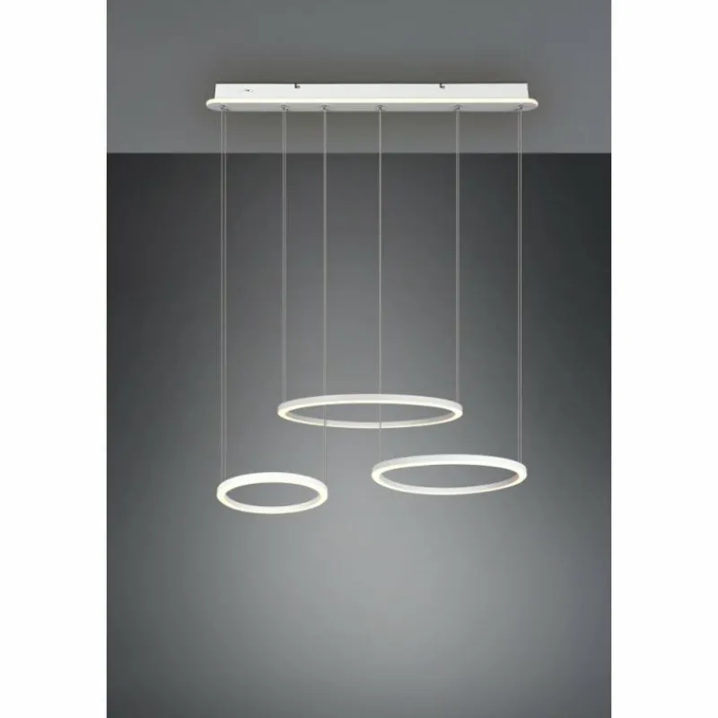 Luminaires Trio Suspension Trio-Leuchten Morrison LED Blanc, 1 lumière* Suspensions