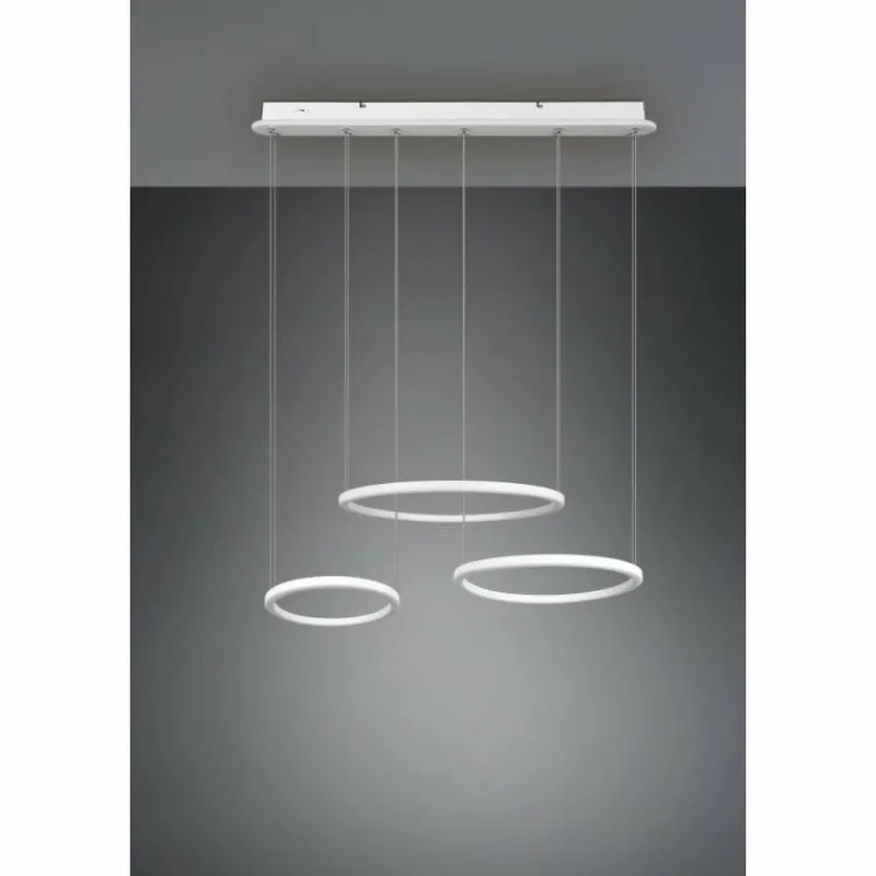 Luminaires Trio Suspension Trio-Leuchten Morrison LED Blanc, 1 lumière* Suspensions