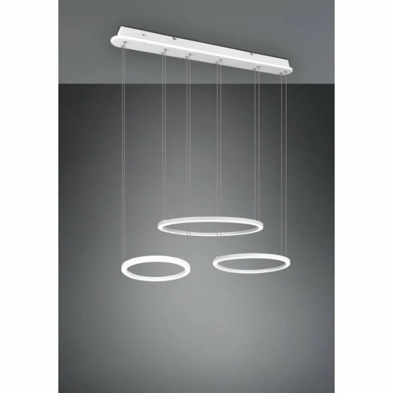 Luminaires Trio Suspension Trio-Leuchten Morrison LED Blanc, 1 lumière* Suspensions